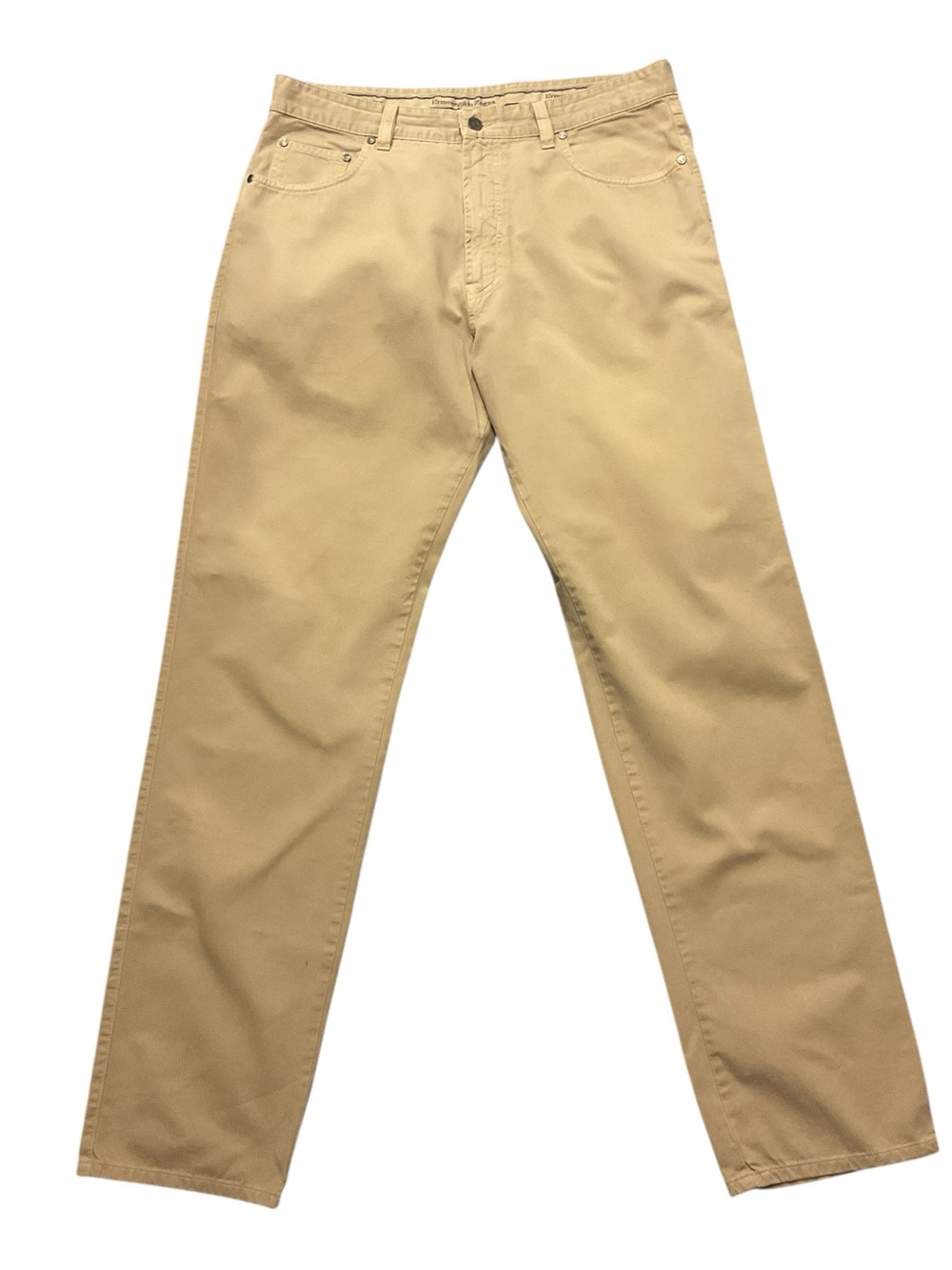 Ermenegildo Zegna Men’s Tan Straight Pants
